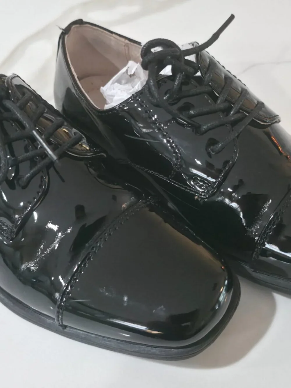 Florsheim Boys Black Patent Leather Dress Shoes